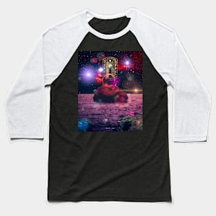 Space Night View Baseball T-Shirt